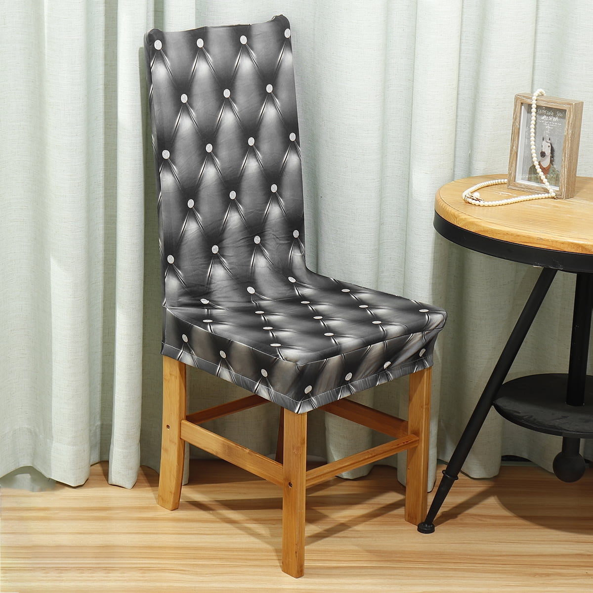 Removable Soft Stretch Polyester Spandex Dining Chair Covers Chair