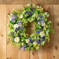 thumbnail image 3 of coronas de puertas para el hogar de puerta delantera, flores artificiales, de bayas, colgante Floral para ventana de pared Fanmusic coronas de puertas para el hogar, 3 of 7