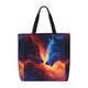 thumbnail image 1 of Balery Wolf Bolsa de Mano para Mujeres con Cremallera, Bolsa de Gimnasio con Compartimentos, Bolsa para Laptop, Bolsa para Trabajo, 1 of 7