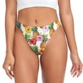 thumbnail image 1 of Fotbe Hawaiian Pineapples And Hibiscus Flowers Tanga Sin Costuras para Mujer con Estampado – Panties Invisibles, Transpirables y Cómodos para Uso Diario-Large, 1 of 6