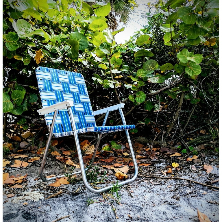 Lawn Chair USA Durable Lightweight Folding Aluminum Webbing Chair Ideal for Outdoor Activities Walmart