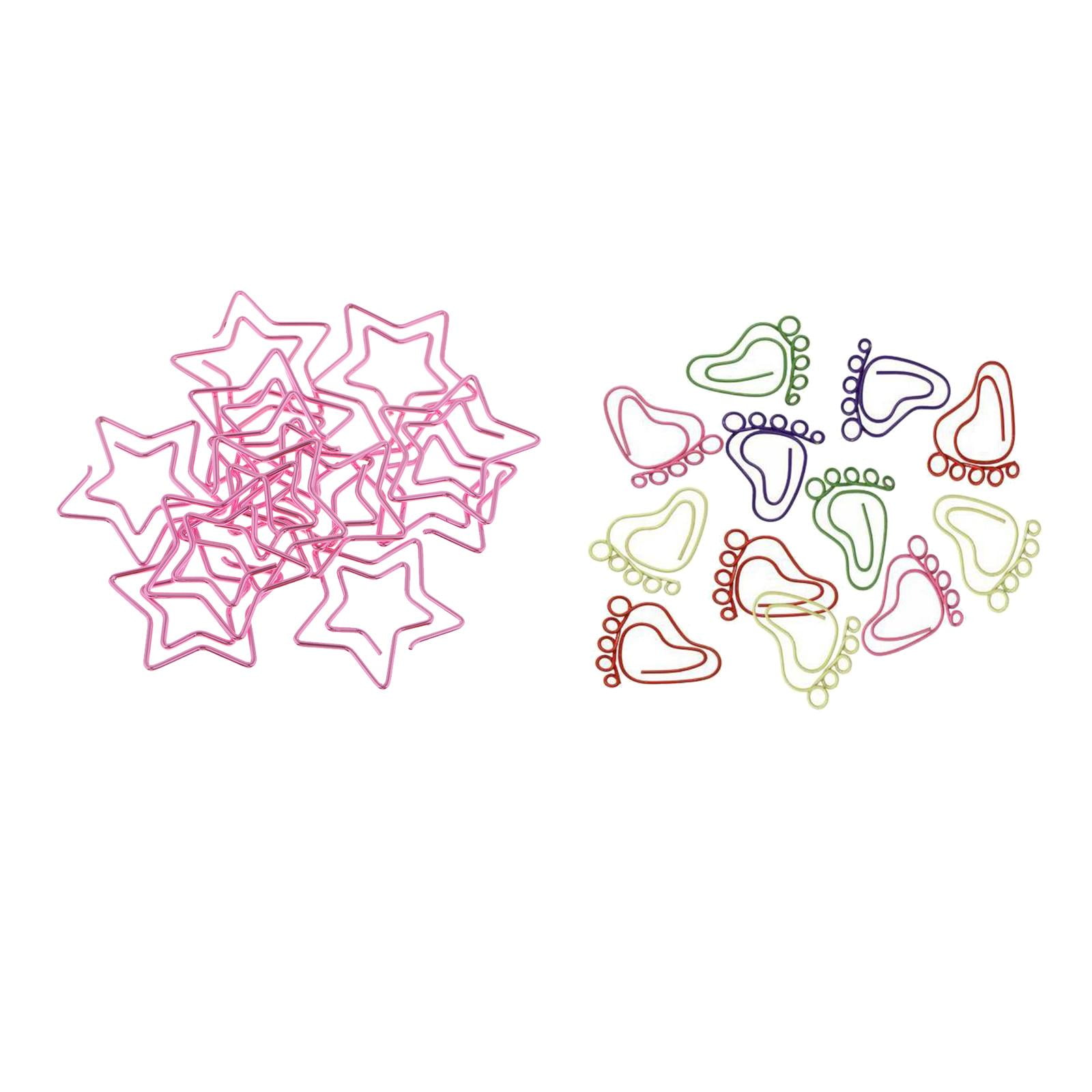 24 Pieces Paper Clips Cute Creative Assorted Colors Novelty Bookmark