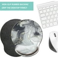 thumbnail image 4 of LQCrafK Mouse Pad with Wrist Support, Ergonomic Mouse Pad with Memory Foam Wrist Rest Cushion, Non-Slip Rubber Base Gaming Mice Pad for Home Office Computer Laptop, Human Skeleton, 4 of 14