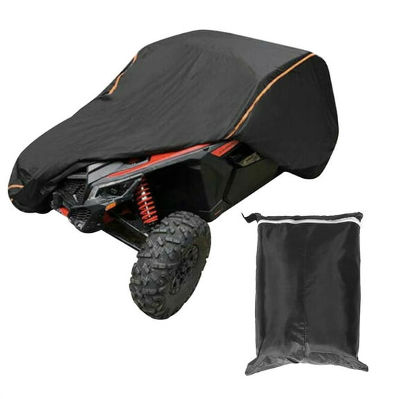 LABLT UTV Black Storage Cover Sun Rain Relective Strip for 2015-2021 Can Am Maverick X3 RS