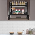 thumbnail image 6 of 2-Tire Pull Down Shelf Upper Kitchen Wall Cabinet Storage Organizer 24in Cabinet, 6 of 23