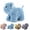Blue, variant on Shaggy Dog Hand Towel, Chenille Fuzzy Hanging Hand Towel for Bathroom Kitchen Sink, Absorbent Soft Microfiber Puppy Shape Drying Cloth for Washstand Home Decor Gift
