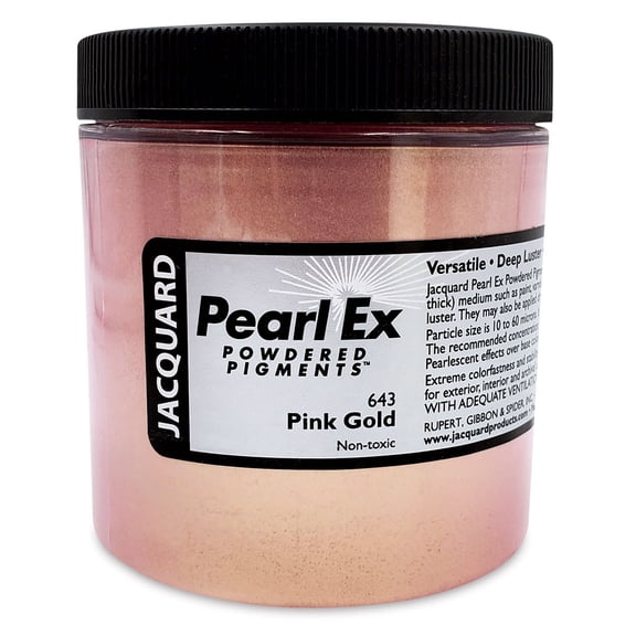 Jaquard Pearl Ex Powdered Pigments 4oz-#643 Pink Gold