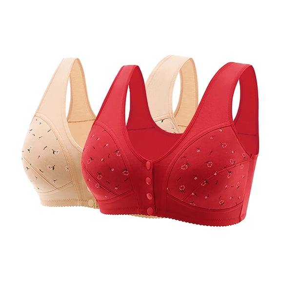 WCJM Women'S Nylon,Spandex Beige Nylon Underwear High Support Bras For Women Adjustable Strap Full Coverage Up Bras Comfortable No Underwire Wireless Bras
