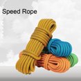 thumbnail image 4 of 9mm Rock Climbing Rope Anti-fall Wear-resistant Heavy Duty Tear Resistant High Tensile Strong Load Bearing Random Color Wilderness Survival Training Rappelling Rope Climbing Gear, 4 of 7