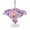 MediumPurple, variant on Outdoor Tablecloth with Umbrella Hole for Patio/Picnic/Party/Camping, Farmhouse Flowers Waterproof Table Cloth Square Cover Washable, Spring Watercolor Purple Pink Floral (60"x 60")