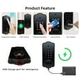 thumbnail image 4 of Keyless Entry Smart Door Lock Waterproof Auto Lock 5 in 1 TTlock App IC Card 150 Codes Electronic Fingerprint Door Lock with Handle Lever Set for Front Door, 4 of 7