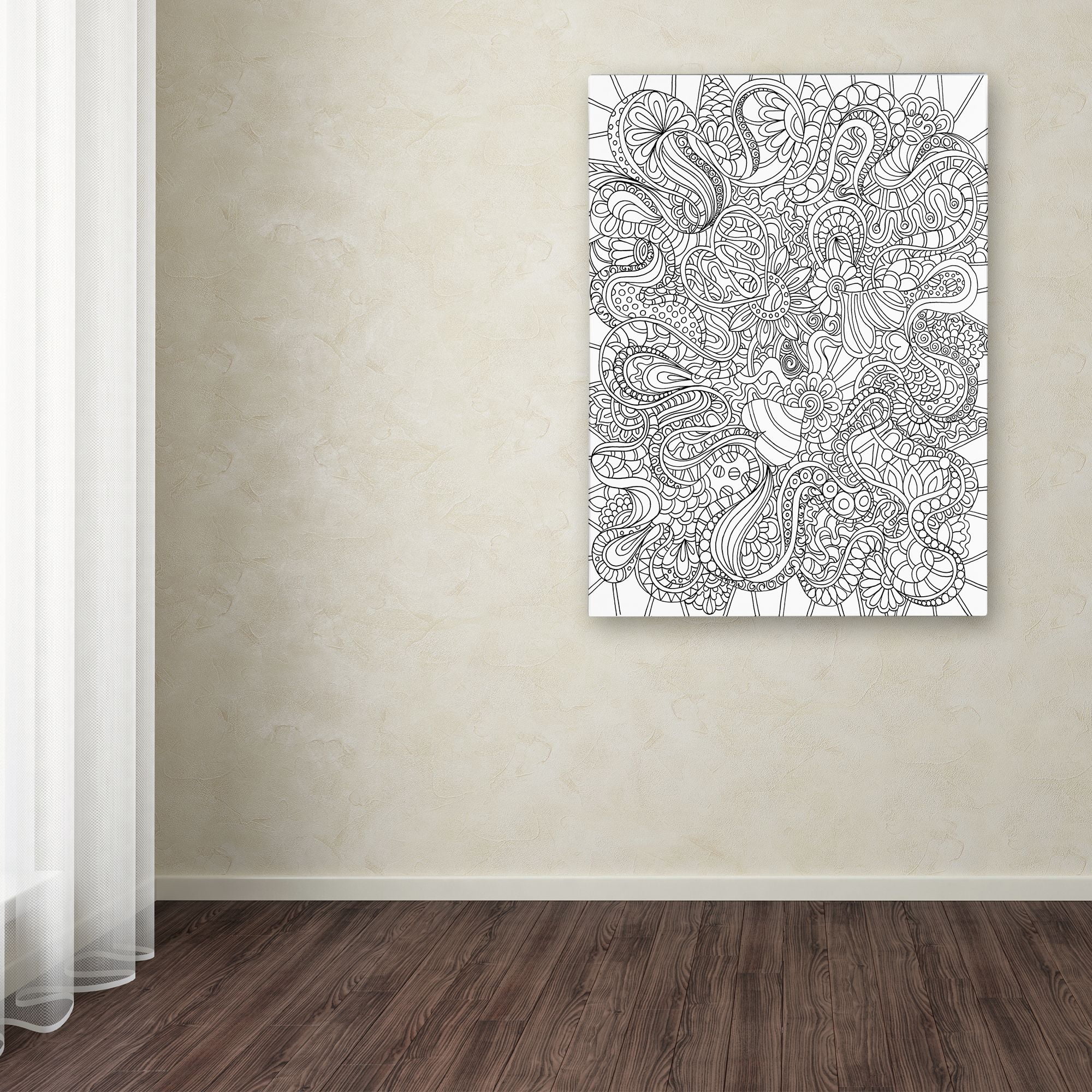 Kathy G. Ahrens 'Mixed Coloring Book 44' Canvas Wall Art 35 x 47 Inches