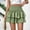 #6Green, variant on Byworldtasic Womens Solid Color Skirts Women's High Waist Ruffle Mini Skirt Cute Tiered Short Skirt with Shorts