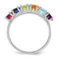 thumbnail image 3 of Sterling Silver Rhodium-plated Family Jewelry Mounting QXMR7/6SSM-9, 3 of 7