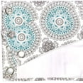 thumbnail image 5 of Driftaway Bella Room Darkening Grommet Unlined Window Curtains, Set Of Two Panels, Each 52”X84” (Aqua/Gray), 5 of 5