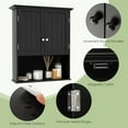 thumbnail image 6 of WATERJOY Bathroom Organizers and Storage Cabinet with 2 Doors and an Adjustable Shelf, 6 of 8