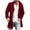Red, variant on Herrnalise Mens Faux Fur Coat Winter Fashion Printed Slim Long Sleeve Single-breasted Woolen Trench Coat Tops Long Trench Coat Motorcycle Jakcet
