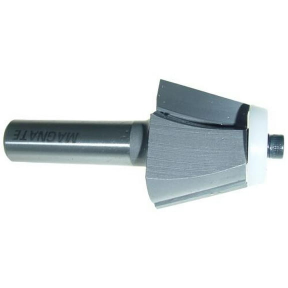 Magnate 3127 Bevel Undermount Bowl Router Bit - 15 Degree, 1" Cutting Height, 1-13/32" Overall Diameter, 1-3/4" Shank Length, BR-72 Bearing