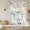 beige, variant on Blue Coastal Tie Up Curtains for Windows, Adjustable Balloon Window Shades, Summer Beach Starfish Weeping Eucalyptus Wooden Kitchen Window Treatments Farmhouse Short Curtains with Rod Pocket 42"x45"