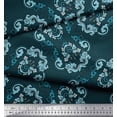 thumbnail image 3 of Soimoi Poly Georgette Fabric Artistic Floral Ethnic Print Fabric by Yard 42 Inch Wide, 3 of 3