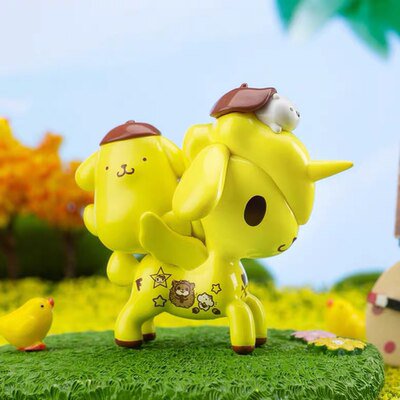 Tokidoki-caja misteriosa ciega Sanrio, figura de Anime, unicornio, amigos, melodía, Gudetama, Keroppi, Kuromi, regalo Original