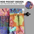 thumbnail image 5 of Boho Kitchen Curtains for Windows – Rustic Tribal Floral Print Cafe Curtains, Vintage Bohemian Geometric Panels for Home Décor, 5 of 6