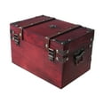 thumbnail image 5 of Treasure Chest Vintage Wooden Storage Box Antique Style Jewelry Organizer for Jewelry Box Trinket Box home box, 5 of 16