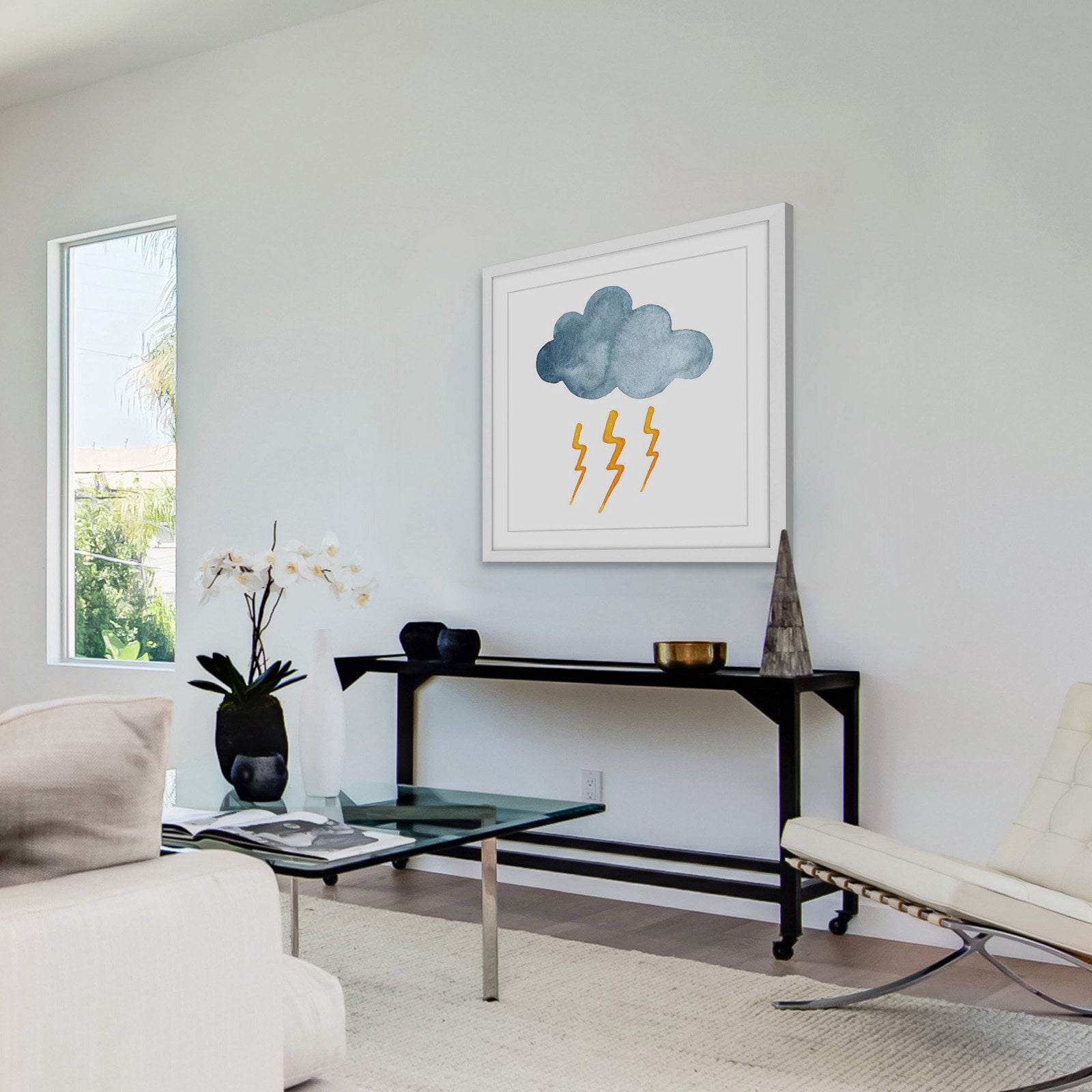 Marmont Hill "Lightning" by Diana Alcala Framed Painting Print