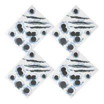 WHAMVOX 4 Pcs Marks Aufkleber Sticker Car Dent Cover Stickers Black