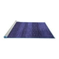 thumbnail image 2 of Ahgly Company Machine Washable Indoor Rectangle Solid Blue Modern Area Rugs, 5' x 8', 2 of 4