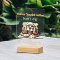 thumbnail image 2 of Cocker Spaniel Mother Book Lover Living That Dog Mom Life Happy Mother's Day Acrylic Plaque Sign Ashwood Base Cockers Dog Lover Gifts Home Desk Decor - 03004, 2 of 5