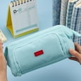 thumbnail image 4 of Double-layer large-capacity boat-shaped pen bag multi-function simple student pencil box, 4 of 5