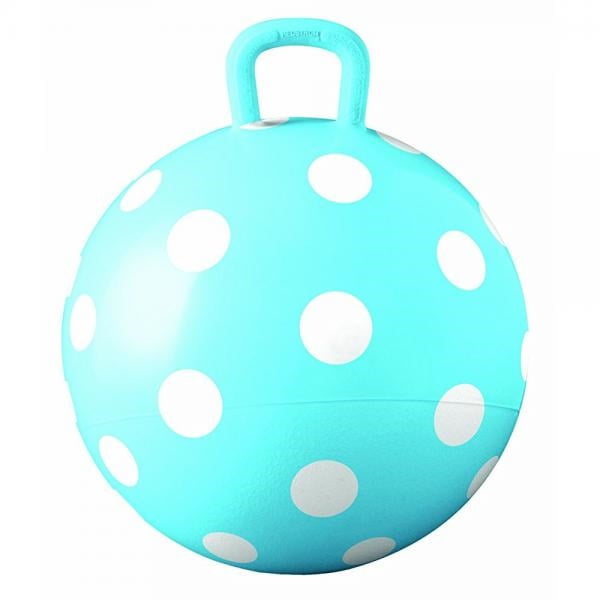 Hedstrom Blue Striped Hopper Ball Bouncy Hopping Ball with Handle 15 Inch Kids Ride-on Toy 