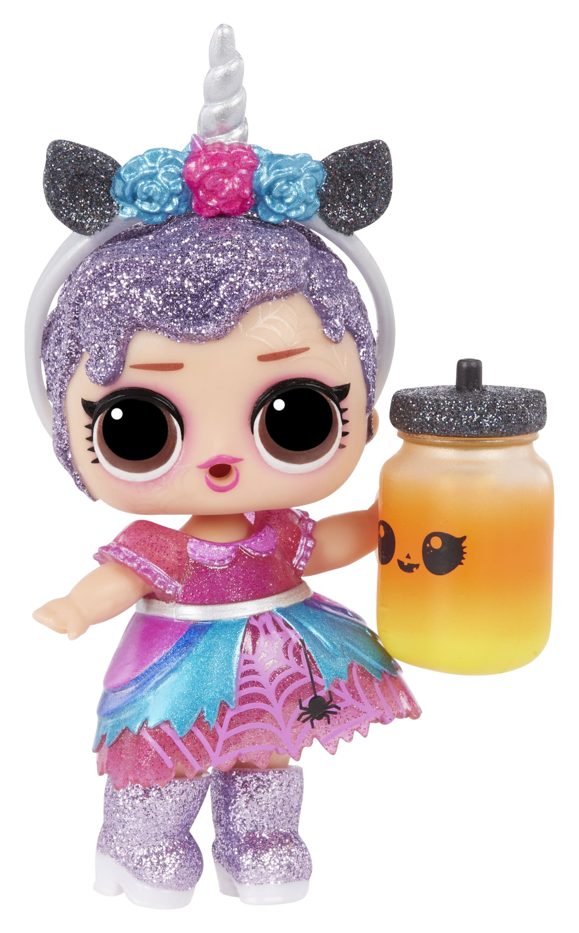 LOL Surprise Glitter Glow Doll Enchanted B.B. with 7 Surprises, Halloween  Dolls, Accessories, Limited Edition Dolls, Collectible Dolls,  Glow-in-the-Dark Dolls 