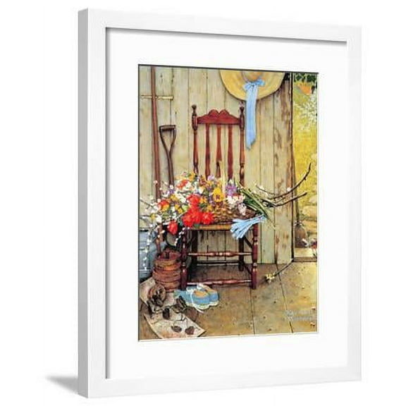 Spring Flowers, Botanical Seasons Framed Art Print Wall Art by Norman Rockwell Sold by Art.Com