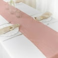 Efavormart 12" x 108" Dusty Rose Accordion Crinkle Taffeta Table Runner ...