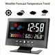 thumbnail image 4 of Reloj meteorológico con pantalla Digital inteligente, medidor inalámbrico de temperatura y humedad con calendario, despertador de pantalla grande, 4 of 8