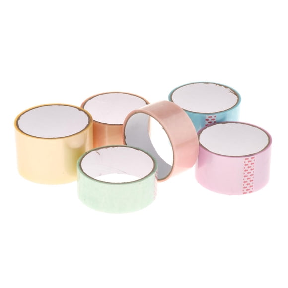 maskred 6x Sticky Ball Tapes Game Sensory Rolling Sticky Tape Scrapbook Toy Ball 6 color 3.6cm 4.8cm 6cm