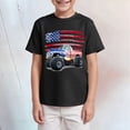 thumbnail image 2 of TOWED22 Boys Printed Tees Short Sleeve Crew Neck Graphic T-Shirts Funny Dinosaur Patterns Summer Tops(Black,11-12 Y), 2 of 4