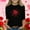 Black, variant on White Girls Cold Shoulder Heart Print Tee, Soft Polyester Spandex 3/4 Sleeve Relaxed Fit Casual Blouse for Ages 4-12, Valentine's Day Cute Top,Size 7-8T