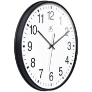 Infinity Instruments Apollo Wall Clock, Black, 15