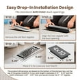 thumbnail image 6 of Greater Grates Floor Register 4x10 Floral Brushed Nickel 1 Pack, 6 of 6