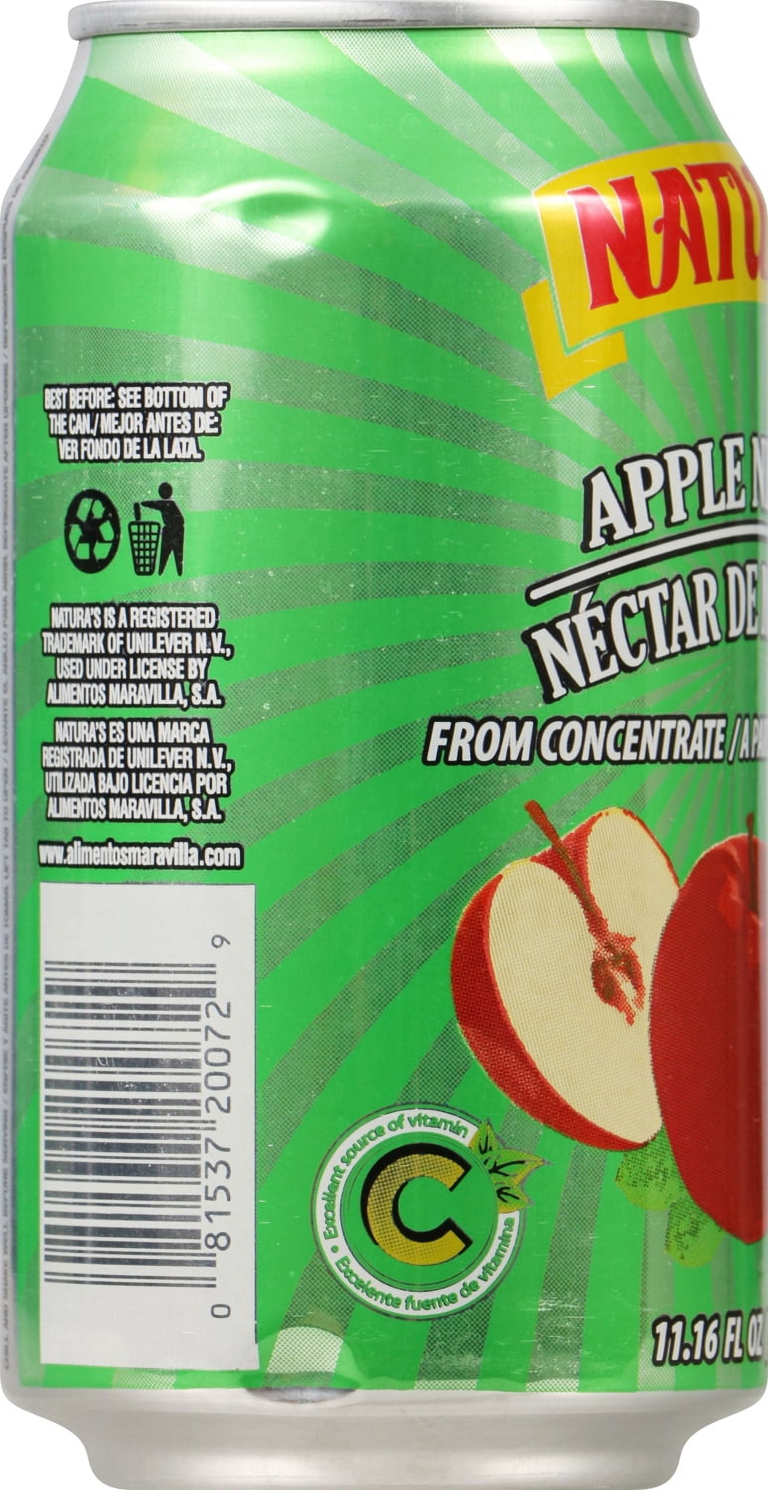 (12 pack) Natura Apple Nectar, 11.16 fl oz