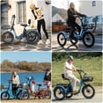 thumbnail image 3 of MOONCOOL TK Pro Foldable Electric Tricycle W/ Rearview mirror accessory Kit, 1500W Motor 48V 20Ah Battery, 20" Fat Tire Three Wheel 6-Speed Electric Mountain Bicycle for Adults, 3 of 17
