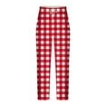 thumbnail image 1 of Pantalones largos para hombre, informales, a la moda, con estampado, cintura elástica, rectos, de poliéster, 1 of 3