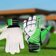 thumbnail image 3 of Tnobhg 1 Pair Professional Soccer Goalie Gloves with Double Wrist Protection Non-Slip Wear-resistant Rubber Football Gloves Breathable Soccer Goalkeeper Gloves Sports Protective Equipment, 3 of 8
