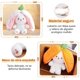 thumbnail image 2 of Conejito de Peluche de Fresa y Zanahoria, Simpático Reversible Con Cremallera, rable Regalo para Niños (10 Pulgadas Zanahoria), 2 of 3