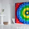 thumbnail image 2 of Colorful Tie Dye Circle Pattern Shower Curtain 84"x72" ,Bathroom Decorative Shower Curtains Set with 12 Hooks,Modern Waterproof Washable Shower Curtain, 2 of 6