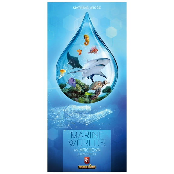 Ark Nova: Marine Worlds Expansion - Capstone Games Board Game, Introduce Sea Animals Into Your Zoo, 1-4 Players Age 12 