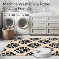 thumbnail image 5 of ODIKA 5'x7' Machine Washable Non-Slip Area Rug, Exotic Spotted Safari Accent With Aged Finish High Traffic Rug, Beige, 293011, 5 of 7